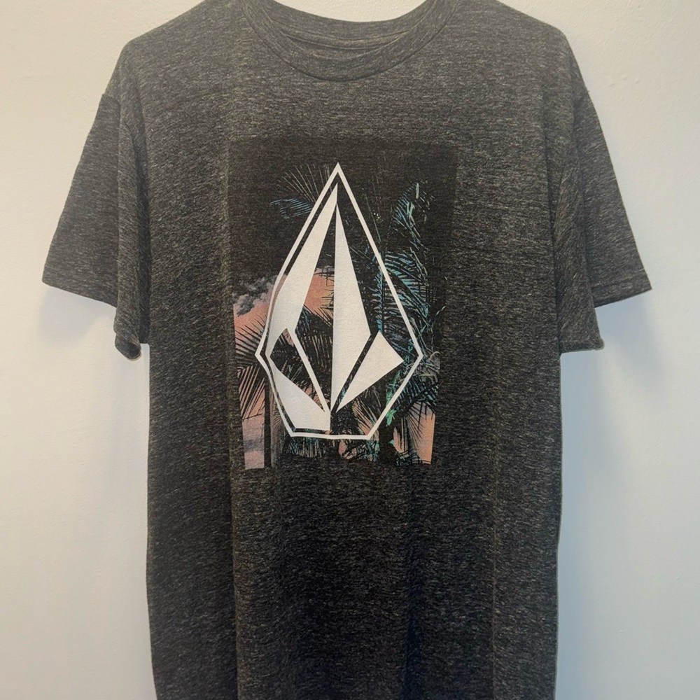Volcom Men's Palm Graphic Tee - Dark Gray